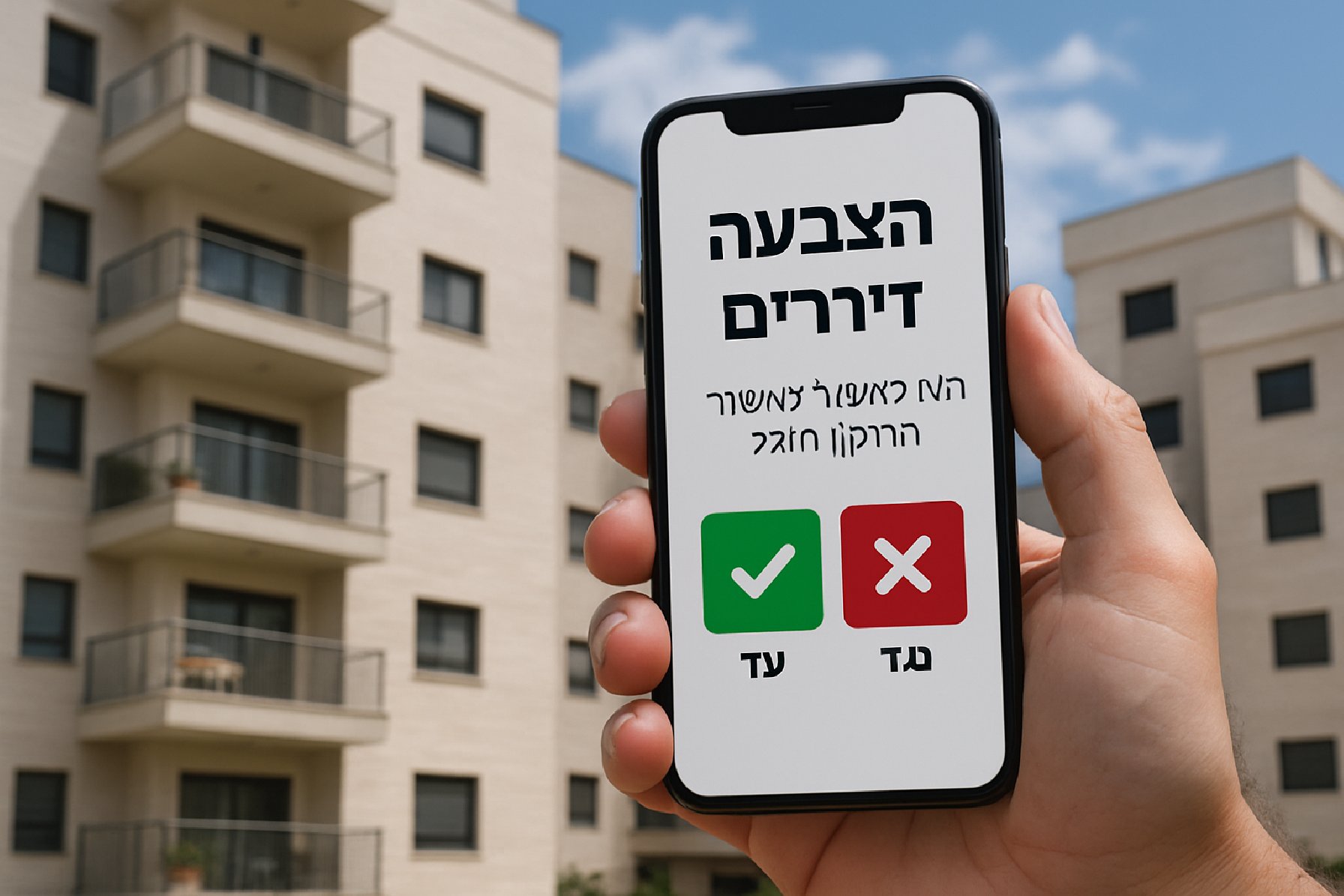 הצבעות דיירים באפליקציה: כך מקבלים החלטות בלי אסיפה מתישה